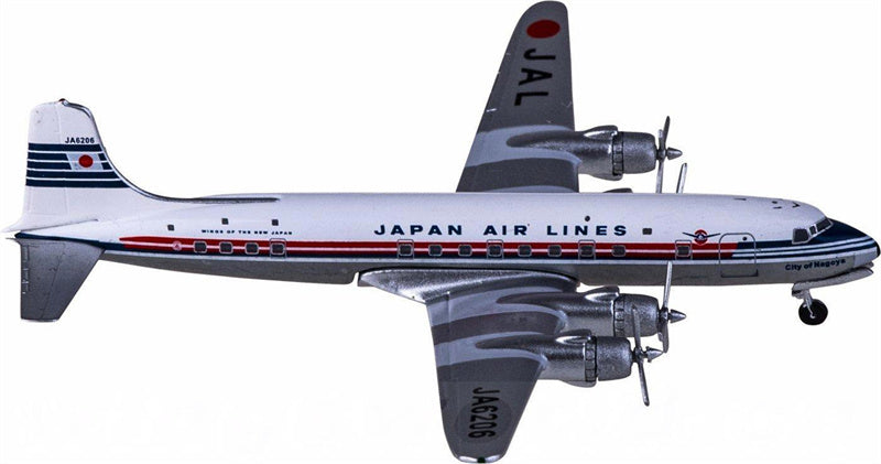 AeroClassics Japan Airlines for Douglas DC-6 JA6206 1:400 Airplane Pre-built  Airliner Model Display