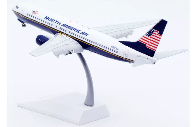 JC Wings 1:200 North American Airlines B737-800 N802NA Flaps down DIECAST Model