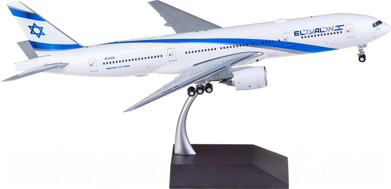 Geminijets 1:200 El Al Boeing 777-200ER 4X-ECB Diecast Model view 2