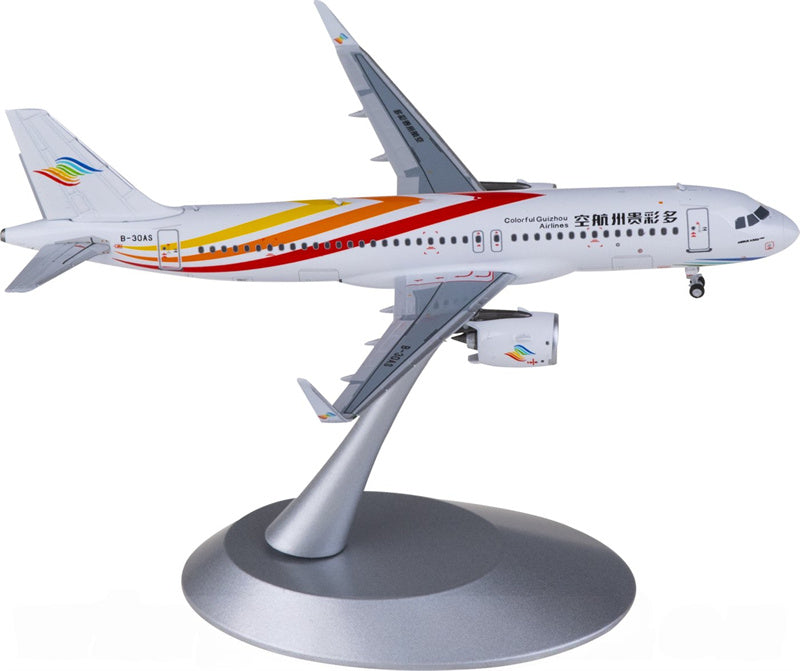 NG Models Colorful Guizhou Airlines Airbus A320neo B-30AS 1:400 Diecast Model view 2