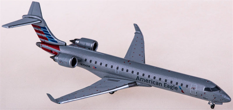 Geminijets American Eagle Airlines for Bombardier CRJ700ER N706SK 1:400 Airplane Pre-built  Airliner Model Display
