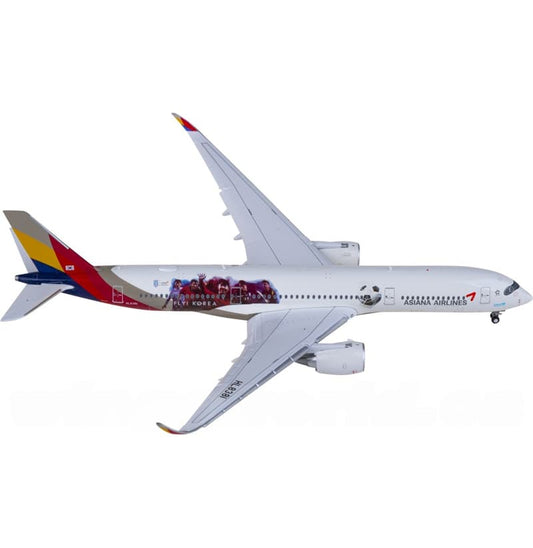 JC Wings Asiana Airbus A350-900XWB HL8381 Flaps down 1:400 Aircraft Pre-built  Airliner Model Display