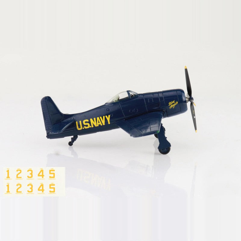 SkyMax US Navy F8F-1B Blue Angels 1:72 Model 1946  with decals for 1 to 5 airplanes