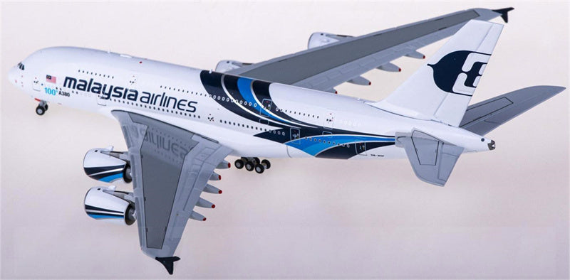 JC Wings Malaysia Airlines Airbus A380 9M-MNF 1:400 Airplan Diecast Model view 2