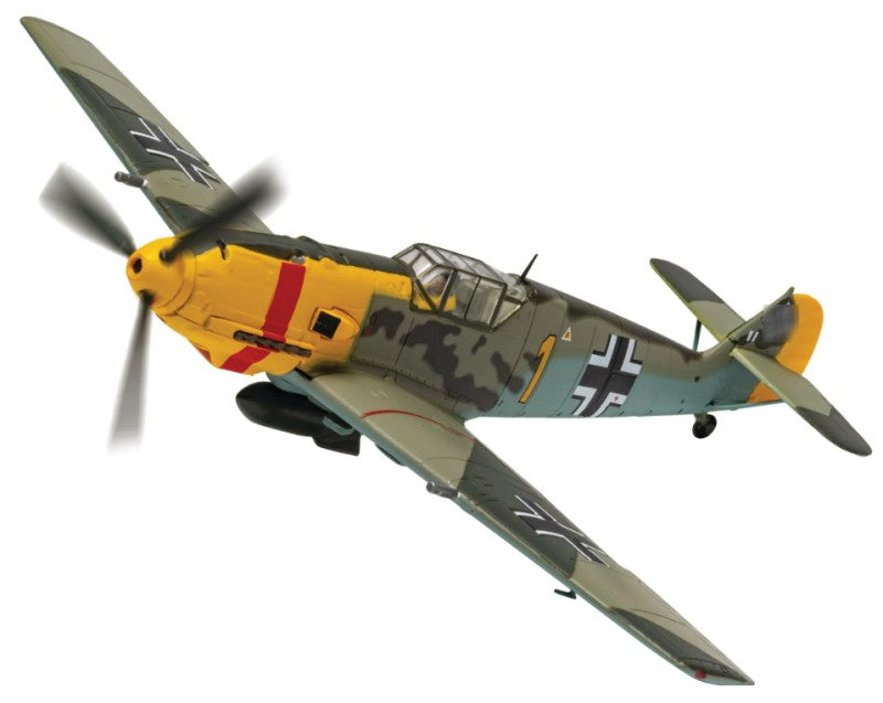 CORGI Luftwaffe Me109E-4/B 3./JG 53 1:72 Model 1940 Battle of Britain 85 Limited Edition Oberleutnant Yellow 1