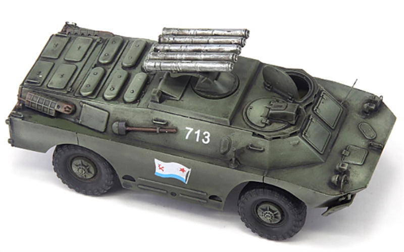 S-MODEL Russian BRDM-2 9P148 Marine 713 1:72 Tank Pre-built Model