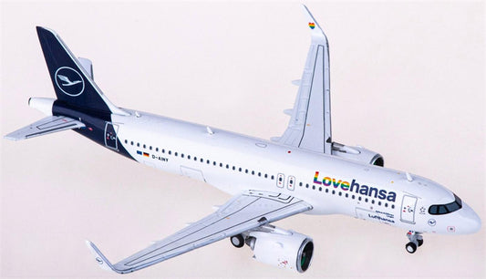 Geminijets Lufthansa Airbus A320neo D-AINY Lovehansa 1:400 Diecast Model view 1