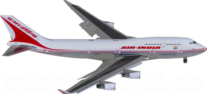 JC Wings Air India Boeing 747-400 VT-ESP Flaps Down 1:400 Diecast Model view 2