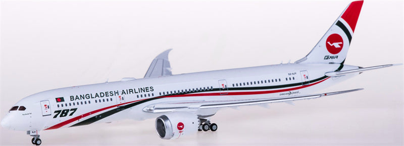 JC Wings Biman Boeing 787-9 Dreamliner S2-AJY Flaps Down 1:400 Diecast Model view 2