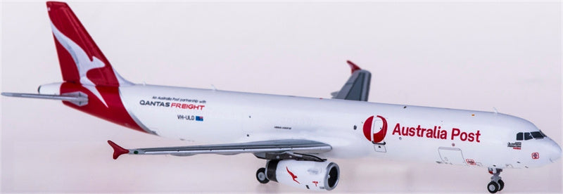 HYJLwings Australia Post Qantas Freight Airbus A321 VH-ULD 1:400 Diecast Model view 4