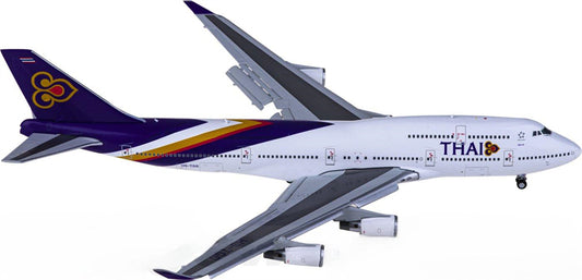 JC Wings Thai Airways Boeing 747-400 HS-TGG Flaps Down 1:400 Diecast Model view 1
