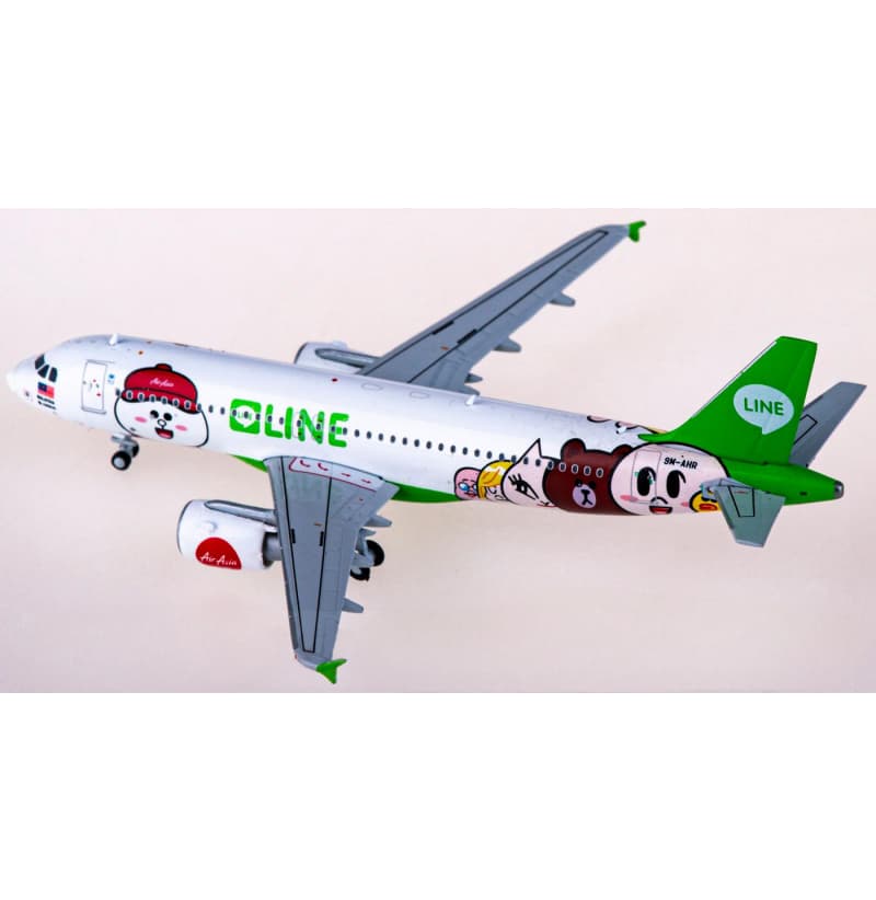 BT400 AirAsia Airbus A320 9M-AHR 1:400 Aircraft Pre-built  Airliner Model Display