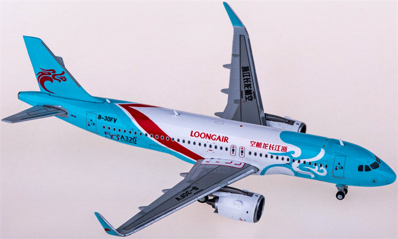 JC Wings Loong Air Airbus A320neo B-30FV 1:400 Diecast Model view 4