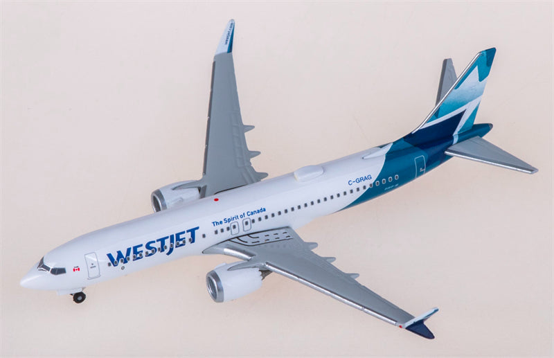 Herpa WestJet Boeing 737 MAX 8 C-GRAG 1:500 Diecast Model view 2