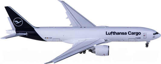 Geminijets Lufthansa Cargo Boeing 777-200LRF D-ALFA Flaps Down 1:400 Diecast Model view 1