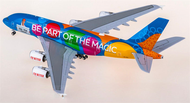 Geminijets 1:400 Emirates Airbus A380 A6-EES Diecast Model view 3