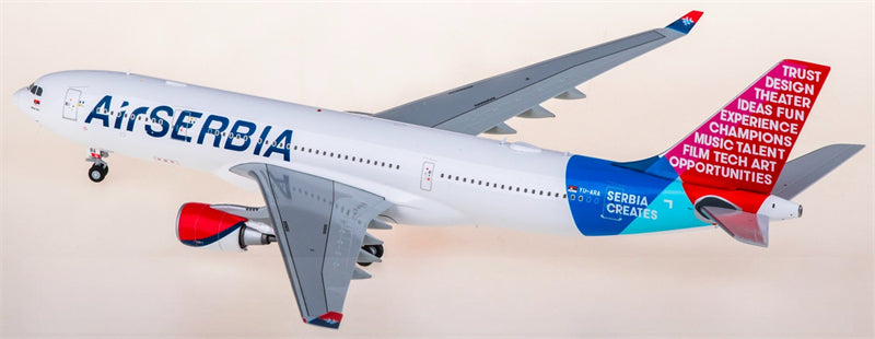 JC Wings 1:200 Air Serbia Airbus A330-200 YU-ARA Diecast Model view 4