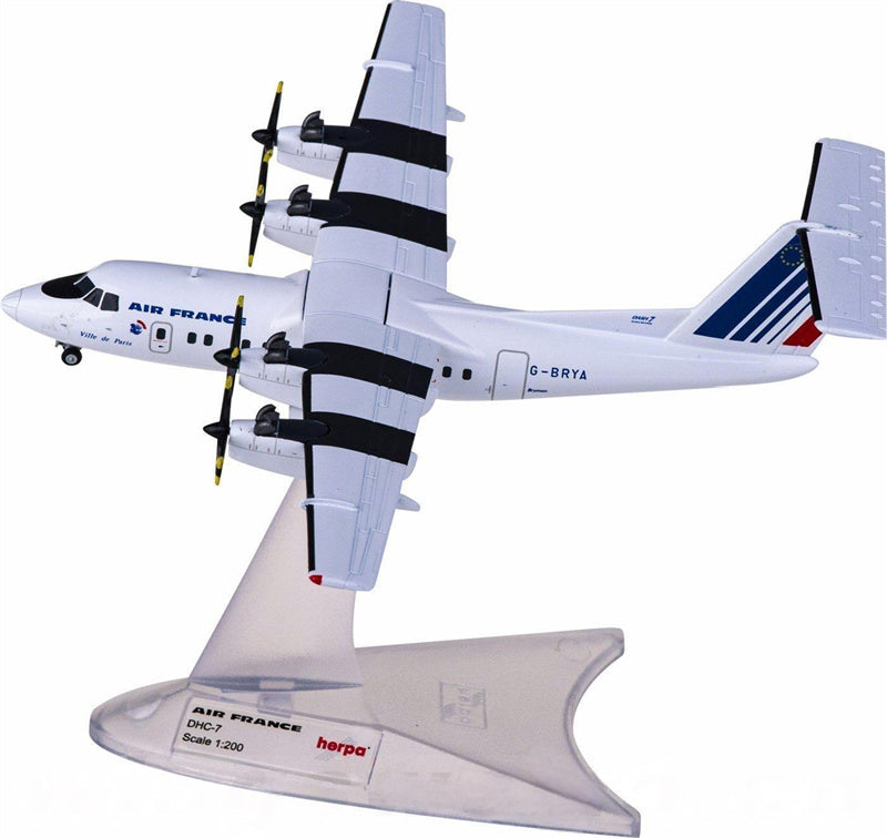 Herpa Air France De Havilland Canada DHC-7 G-BRYA 1:200 Diecast Model view 1