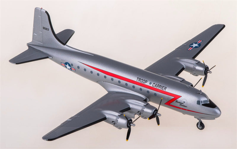 Herpa USAF Douglas DC-4 C-54 Skymaster 44-9063 1:200 Diecast Model view 4