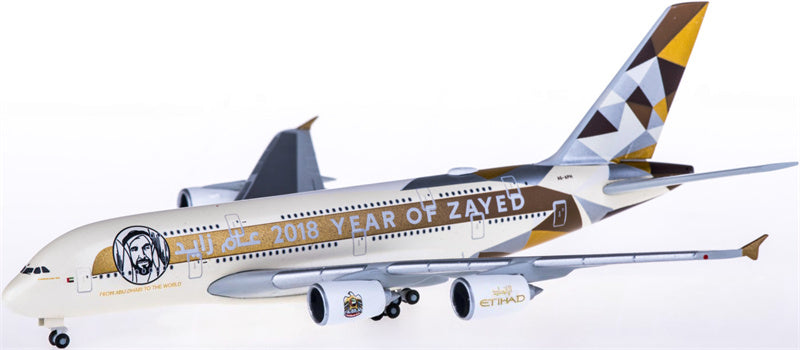 Herpa Etihad Airways for Airbus A380 A6-APH 1:500 Airplane Pre-built  Airliner Model Display