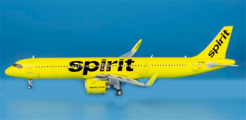 GeminiJets Spirit Airbus A321neo N702NK 1:200 Aircraft Pre-built Model