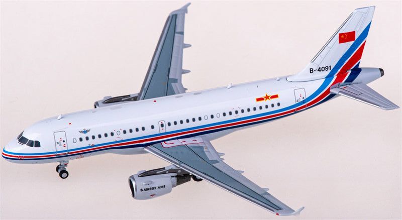 NG Models PLAAF Airbus A319 B-4091 1:400 Diecast Model view 3