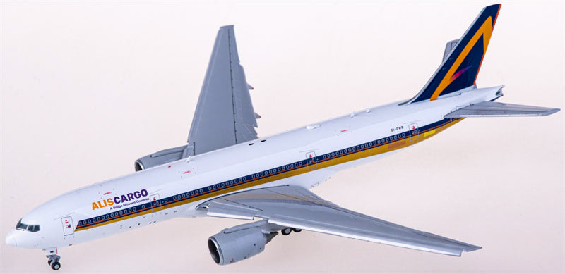 JC Wings AlisCargo Airlines Boeing 777-200ER EI-GWB Flaps Down 1:400 Diecast Model view 2