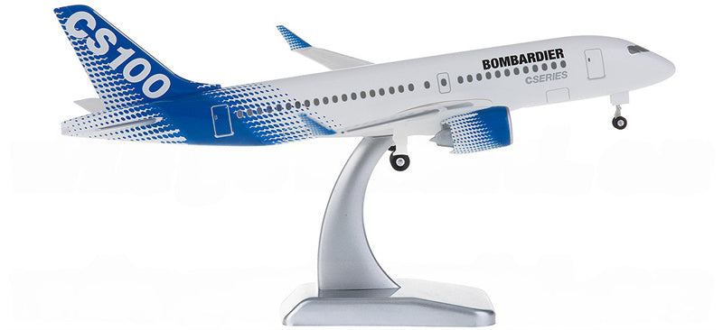 Hogan Bombardier CS100 House Colour 1:200 Aircraft Pre-built  Airliner Model Display
