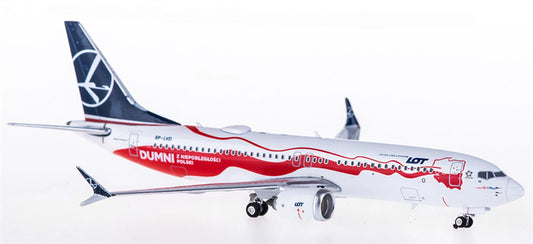 Phoenix LOT Boeing 737 MAX 8 SP-LVD 1:400 Diecast Model view 1