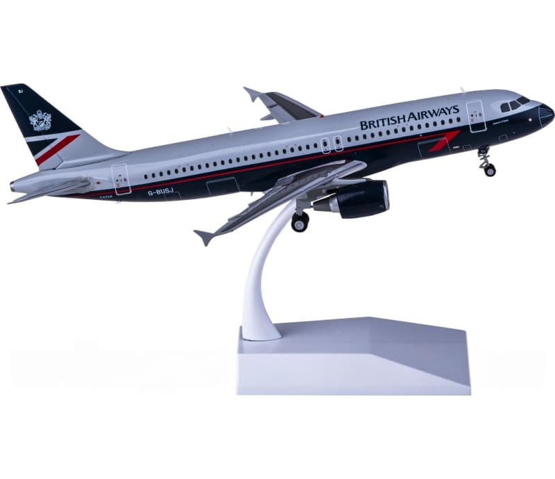 JC Wings British Airways Airbus A320 G-BUSJ 1:200 Aircraft Pre-built  Airliner Model Display