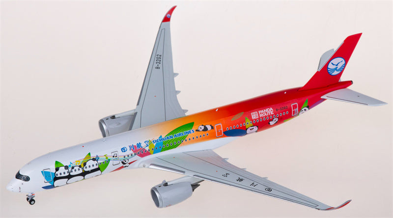 NG Models Sichuan Airlines for Airbus A350-900 B-32G2 1:400 Airplane Pre-built  Airliner Model Display