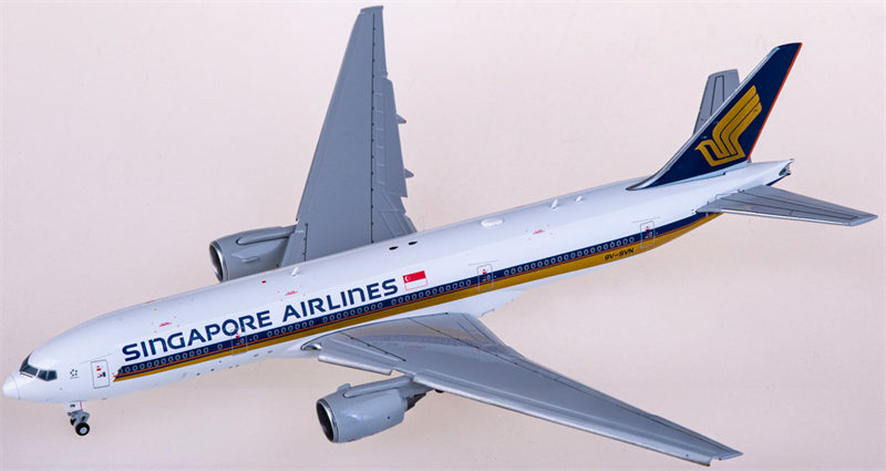 JC Wings Singapore Airlines Boeing 777-200 9V-SVN Flaps Down 1:400 Diecast Model view 1
