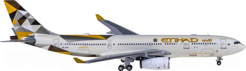 NG Models Etihad Airways Airbus A330-200 A6-EYH 1:400 Diecast Model view 1