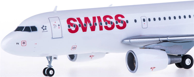 Herpa Swiss for Airbus A319 HB-IPX 1:200 Aircraft Pre-built  Airliner Model Display