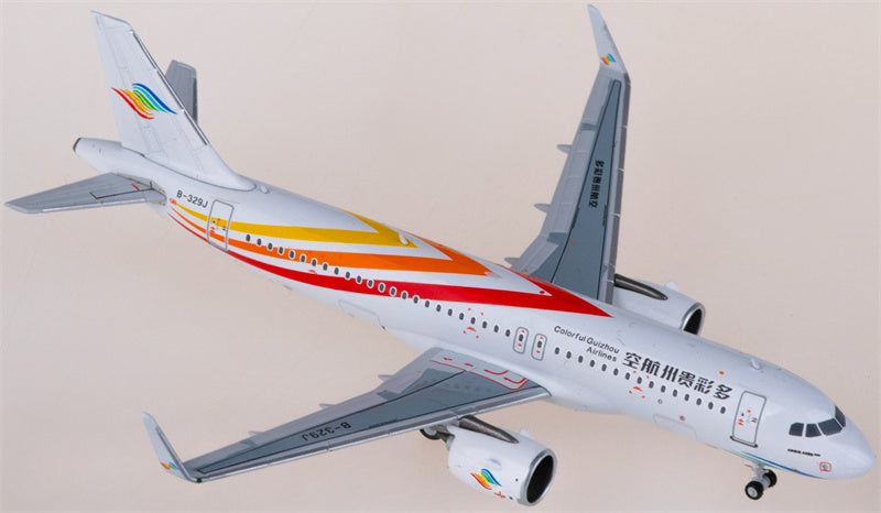NG Models Colorful Guizhou Airlines Airbus A320neo B-329J 1:400 Diecast Model view 3