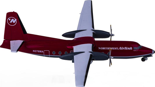 AeroClassics Northwest Airlink Fokker F-27 N276MA 1:200 Diecast Model view 1