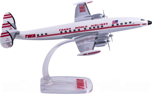 Herpa TWA Trans World Airlines Lockheed L-1049G N7104C 1:125 PLUG-IN Diecast Model view 1