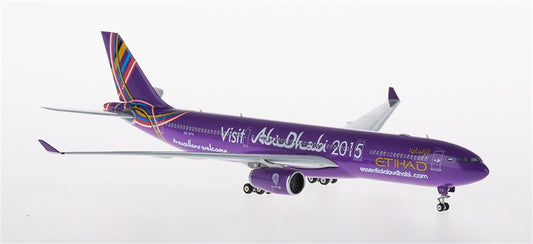 Phoenix Etihad Airways for Airbus A330-300 A6-AFA Visit Abu Dhabi 2015 1:400 Airplane Pre-built  Airliner Model Display