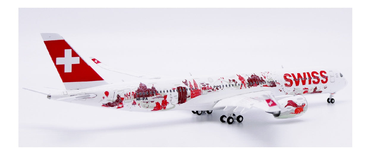 JC Wings 1:400 Swiss International Air Lines Airbus A350-900XWB HB-IFA Flaps Down DIECAST Model