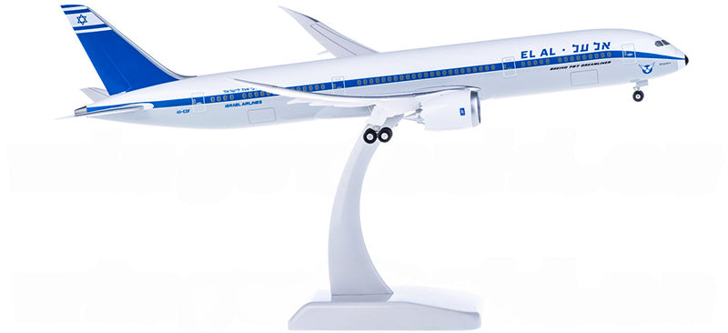 Hogan EL AL Israel Airlines Boeing 787-9 4X-EDF Retro painting 1:200 ABS Model view 2