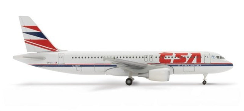 Herpa Czech Airlines Airbus A320 OK-LEE 1:500 Diecast Model view 2
