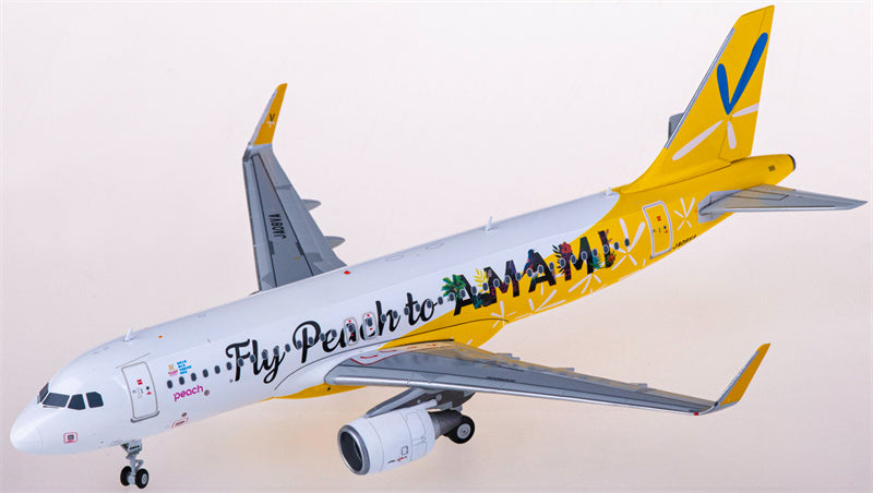 JC Wings Peach Aviation Airbus A320 JA08VA 1:200 Diecast Model view 1