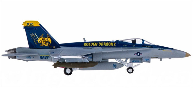 Hogan McDonnell Douglas F/A-18E Hornet VFA-192 NF 300 1:200 Diecast Model view 3