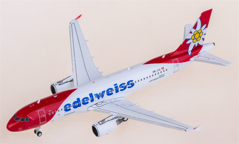 Phoenix 1:400 Edelweiss Air Airbus A320 HB-JJL Model