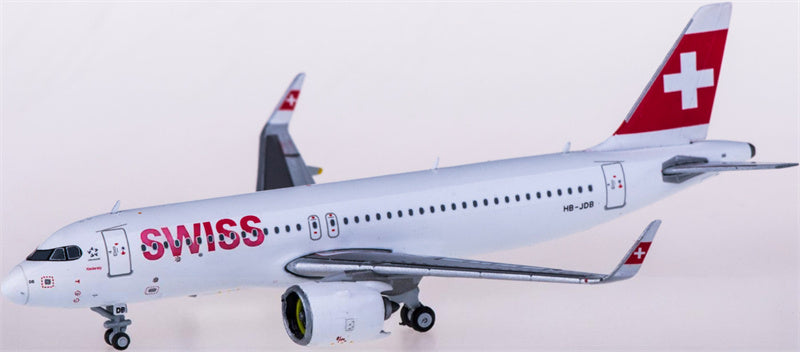 JC Wings Swiss Airbus A320neo HB-JDB 1:400 Diecast Model view 3