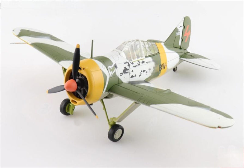 HOBBY MASTER Brewster Model 239 Buffalo winter scheme BW364 3/LeLv 24 flown by WO Ilmari Juutilainen March 1942 1:48 Airplane Pre-built Model