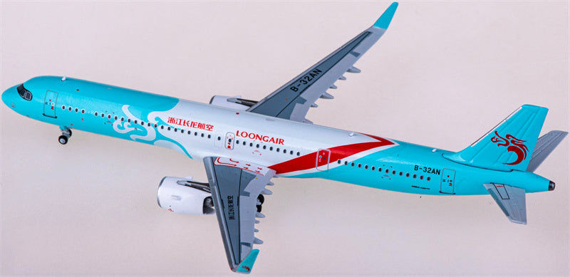 HYJLwings Loong Air Airbus A321neo B-32AN 1:400 Diecast Model view 1