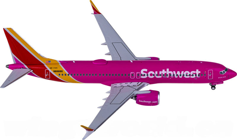 NG Models Southwest Airlines Boeing 737 MAX 8 N8888Q 1:400 Diecast Model view 1