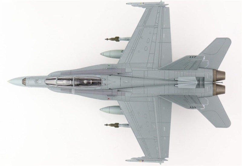 HOBBY MASTER F/A-18B Hornet A21-117,75 Sqn. ，RAAF,Dec 2021"Final Flight"                                                 1:72 Aircraft Pre-built Model