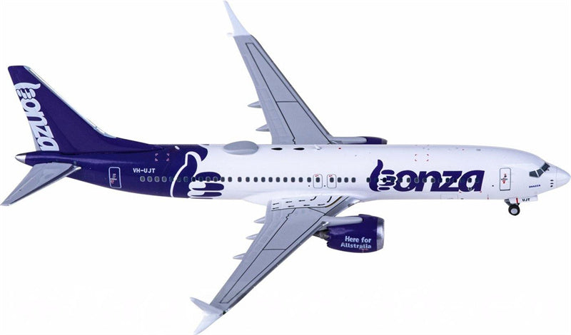 NG Models Bonza Boeing 737 MAX 8 VH-UJT 1:400 Diecast Model view 2